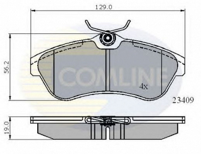 COMLINE cbp01146 -  Комплект тормозных колодок, дисковый тормоз