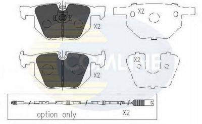 COMLINE cbp01205 -  Комплект тормозных колодок, дисковый тормоз