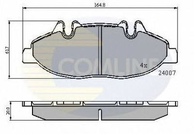 COMLINE cbp01305 -  Комплект тормозных колодок, дисковый тормоз