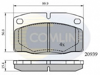 COMLINE cbp0135 -  Комплект тормозных колодок, дисковый тормоз