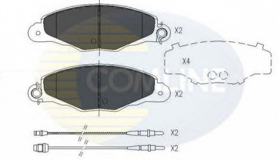 COMLINE cbp01526 -  Комплект тормозных колодок, дисковый тормоз