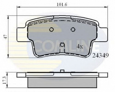 COMLINE cbp01528 -  Комплект тормозных колодок, дисковый тормоз