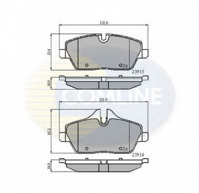 COMLINE cbp01531 -  Комплект тормозных колодок, дисковый тормоз