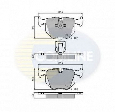 COMLINE cbp01547 -  Комплект тормозных колодок, дисковый тормоз