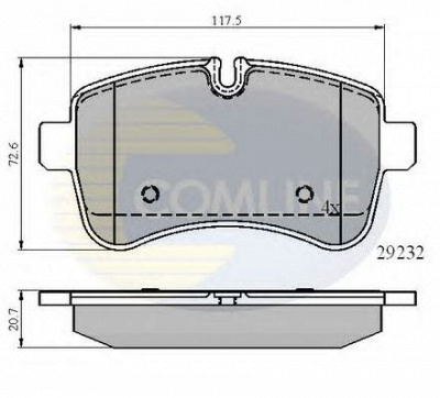 COMLINE cbp01617 -  Комплект тормозных колодок, дисковый тормоз
