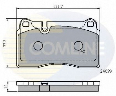 COMLINE cbp01626 -  Комплект тормозных колодок, дисковый тормоз