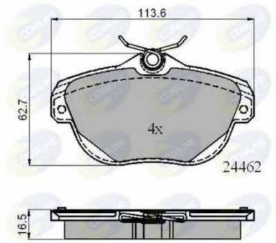 COMLINE cbp01717 -  Комплект тормозных колодок, дисковый тормоз
