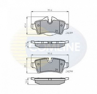 COMLINE cbp01759 -  Комплект тормозных колодок, дисковый тормоз