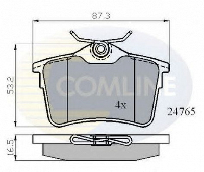 COMLINE cbp01797 -  Комплект тормозных колодок, дисковый тормоз