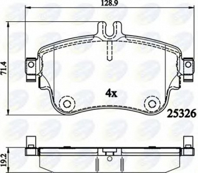 COMLINE cbp02151 -  Колодки тормозные дисковые передние, комплект
