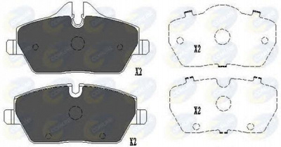 COMLINE cbp02160 -  Колодки тормозные дисковые передние, комплект