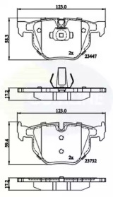 COMLINE cbp02295 -  Комплект тормозных колодок, дисковый тормоз