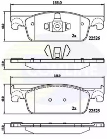 COMLINE cbp02316 -  Комплект тормозных колодок, дисковый тормоз