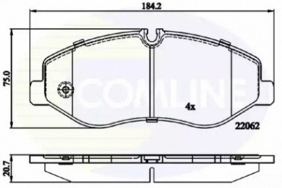 COMLINE cbp02317 -  Комплект тормозных колодок, дисковый тормоз