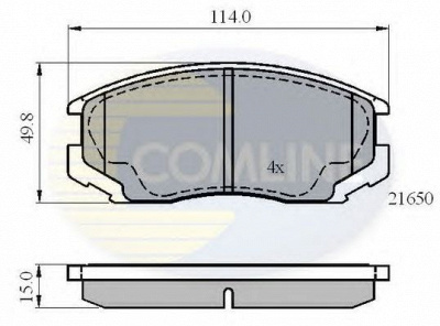 COMLINE cbp0415 -  Комплект тормозных колодок, дисковый тормоз