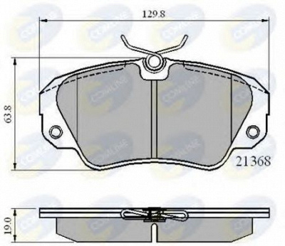 COMLINE cbp0493 -  Комплект тормозных колодок, дисковый тормоз