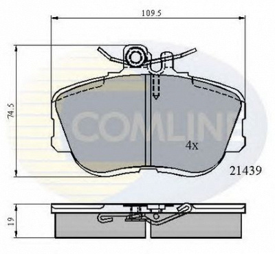 COMLINE cbp0503 -  Комплект тормозных колодок, дисковый тормоз