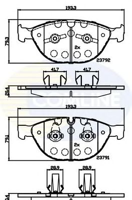 COMLINE cbp06000 -  Комплект тормозных колодок, дисковый тормоз