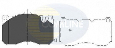 COMLINE cbp06005 -  Комплект тормозных колодок, дисковый тормоз