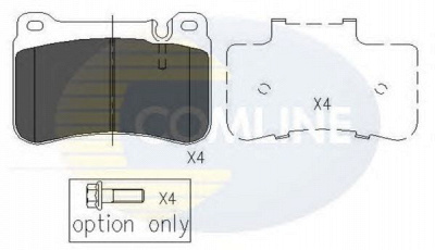 COMLINE cbp06007 -  Комплект тормозных колодок, дисковый тормоз