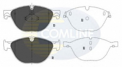 COMLINE cbp06017 -  Комплект тормозных колодок, дисковый тормоз