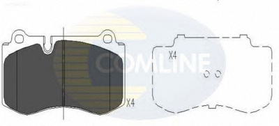 COMLINE cbp06020 -  Комплект тормозных колодок, дисковый тормоз
