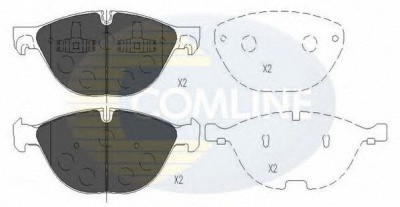 COMLINE cbp06021 -  Комплект тормозных колодок, дисковый тормоз