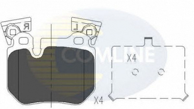 COMLINE cbp06023 -  Комплект тормозных колодок, дисковый тормоз