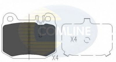 COMLINE cbp06025 -  Комплект тормозных колодок, дисковый тормоз