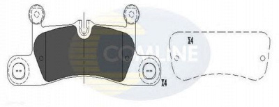 COMLINE cbp06048 -  Комплект тормозных колодок, дисковый тормоз
