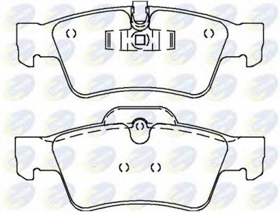 COMLINE cbp06059 -  Комплект тормозных колодок, дисковый тормоз