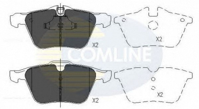 COMLINE cbp06063 -  Комплект тормозных колодок, дисковый тормоз