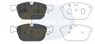 COMLINE cbp06069 -  Комплект тормозных колодок, дисковый тормоз