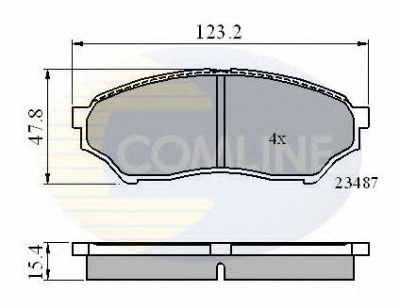 COMLINE cbp0826 -  Комплект тормозных колодок, дисковый тормоз