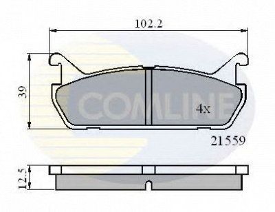 COMLINE cbp0875 -  Комплект тормозных колодок, дисковый тормоз