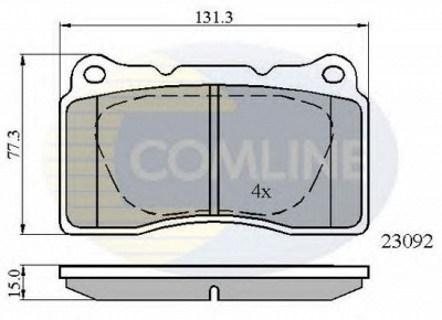 COMLINE cbp0895 -  Комплект тормозных колодок, дисковый тормоз