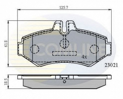 COMLINE cbp0914 -  Комплект тормозных колодок, дисковый тормоз
