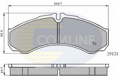 COMLINE cbp0931 -  Комплект тормозных колодок, дисковый тормоз