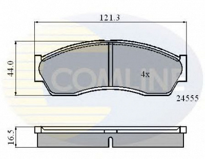 COMLINE cbp0999 -  Комплект тормозных колодок, дисковый тормоз
