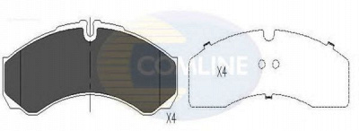 COMLINE cbp16031 -  Комплект тормозных колодок, дисковый тормоз