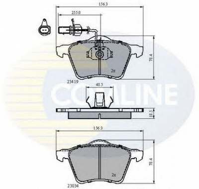 COMLINE cbp1885 -  Комплект тормозных колодок, дисковый тормоз