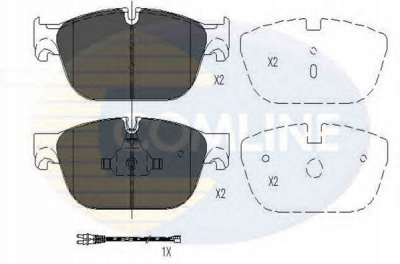 COMLINE cbp26004 -  Комплект тормозных колодок, дисковый тормоз