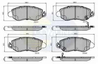 COMLINE cbp31108 -  Комплект тормозных колодок, дисковый тормоз