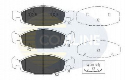COMLINE cbp31109 -  Комплект тормозных колодок, дисковый тормоз