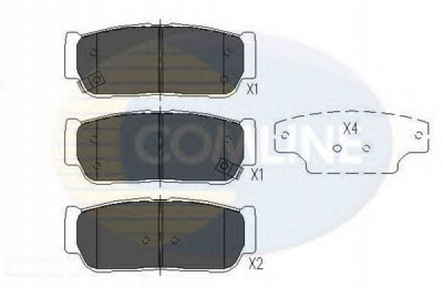 COMLINE cbp31218 -  Комплект тормозных колодок, дисковый тормоз