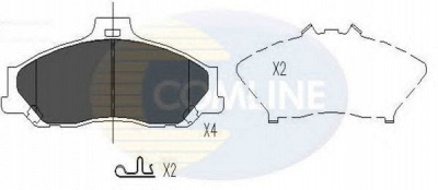 COMLINE cbp31245 -  Комплект тормозных колодок, дисковый тормоз
