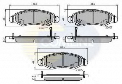 COMLINE cbp31297 -  Комплект тормозных колодок, дисковый тормоз