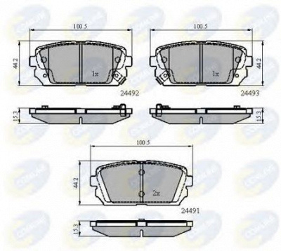 COMLINE cbp31757 -  Комплект тормозных колодок, дисковый тормоз