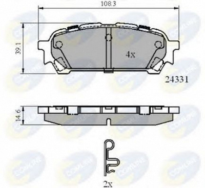 COMLINE cbp31775 -  Комплект тормозных колодок, дисковый тормоз