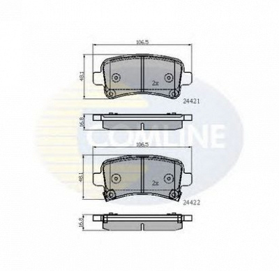 COMLINE cbp31795 -  Комплект тормозных колодок, дисковый тормоз
